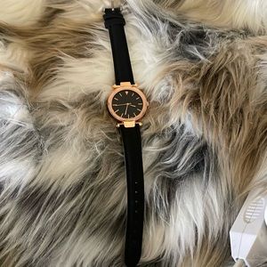 Beautiful rose gold watch.